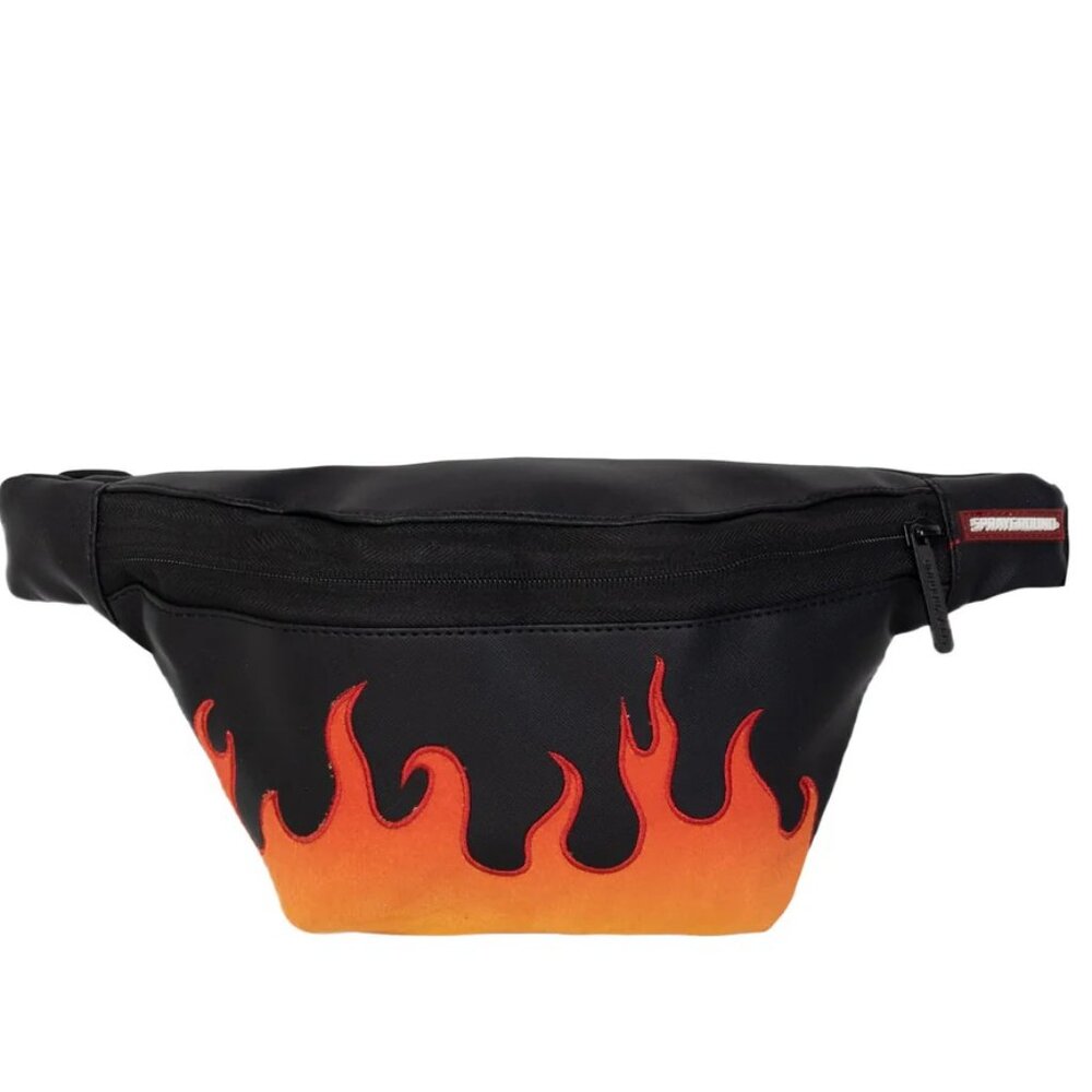 Sprayground Cream Flame Crossbody Bum Bag Waist Bag